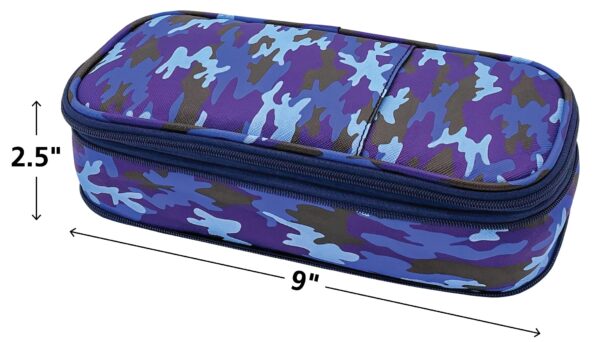 Blue Camo Pencil Case