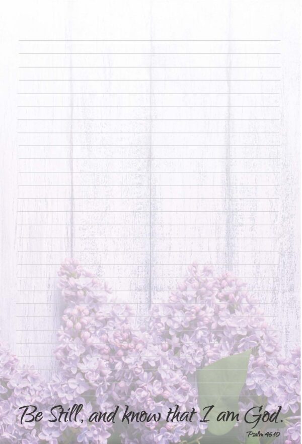Note Pad Lilac 6 x 9" ONE SIDED