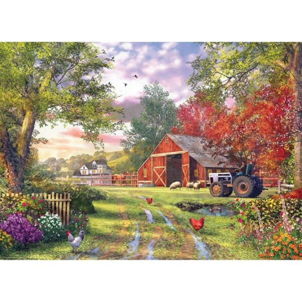 1000 Pc Puzzle - Evening at the Barnyard - Image 2