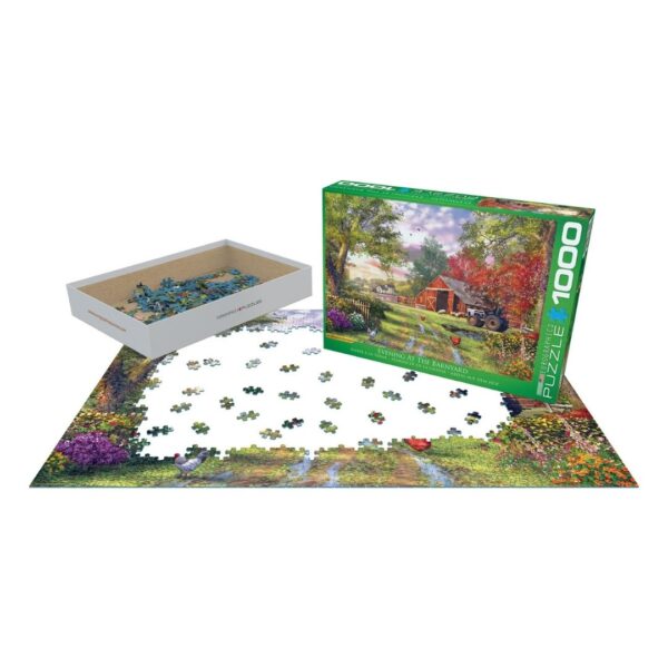 1000 Pc Puzzle - Evening at the Barnyard - Image 3