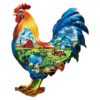 500 Pc Shaped Rooster Puzzle - The Rooster’s Song