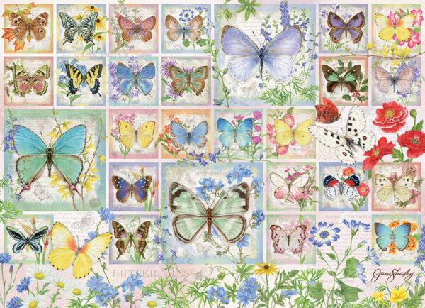 500 Pc Puzzle - Butterfly Tiles - Image 2