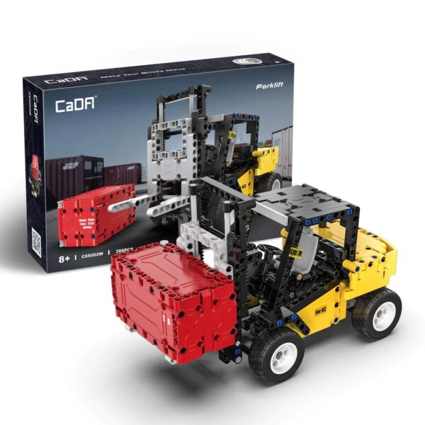 CaDA Forklift Truck Building Set – 388 Pcs Construction Vehicle Model Kit