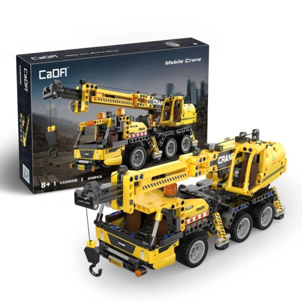 CaDA Mobile Crane Building Set – 658 Pcs Construction Vehicle Model Kit - Image 2