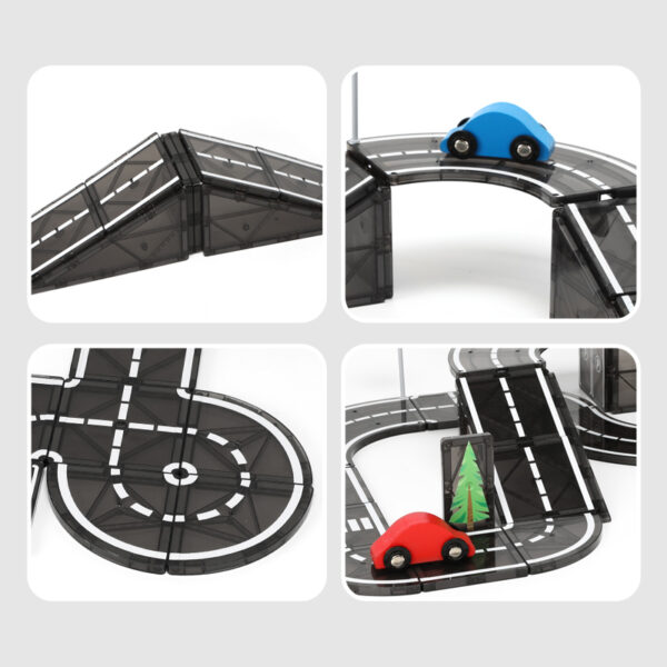 Magnetic Tiles Road Set 30 pc - Image 3