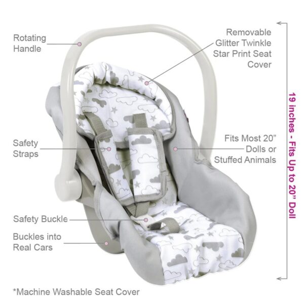 Twinkle Stars Car Seat Carrier (White Handle) - Image 3