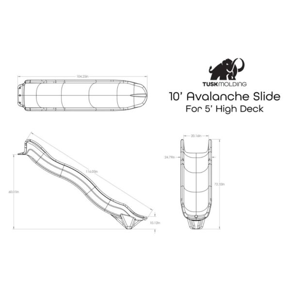 Avalanche Slide 6' - 3' Deck Height - Image 6