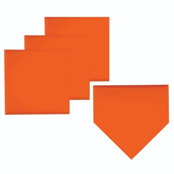 MLB® Deluxe 4 Piece Rubber Base Set - Orange