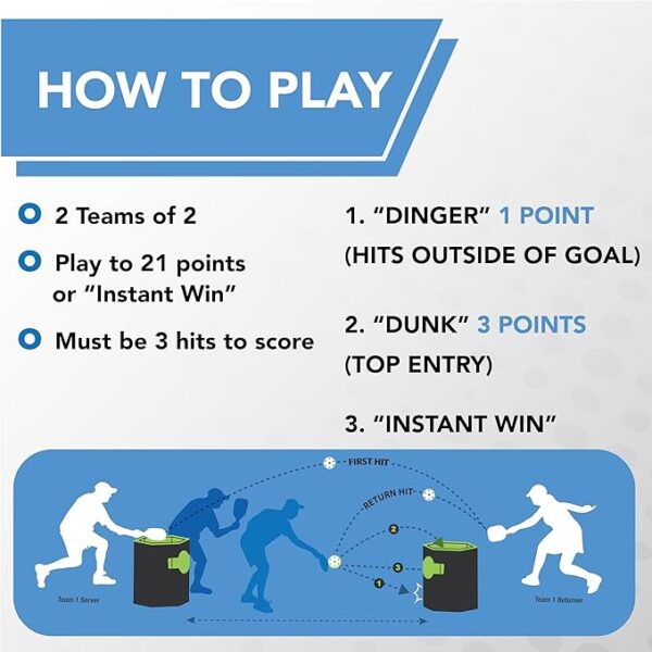 Kan Jam Pickleball Outdoor Game - Pack ‘n Go - Image 6