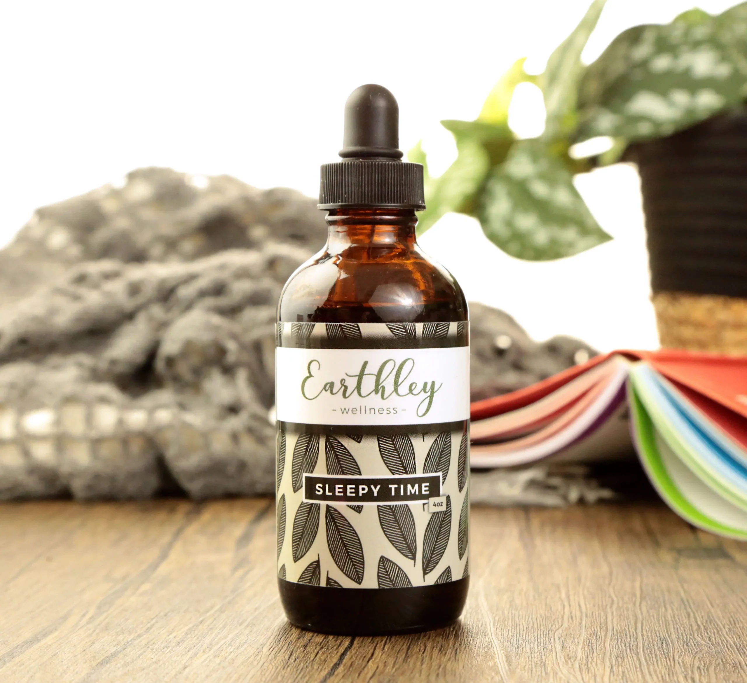 Earthley Promo 3 a bottle of essential oil