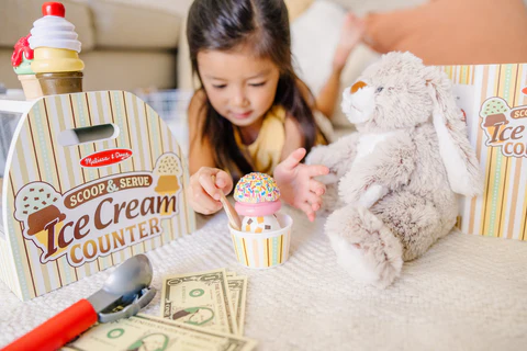 melissa and doug ice cream play set